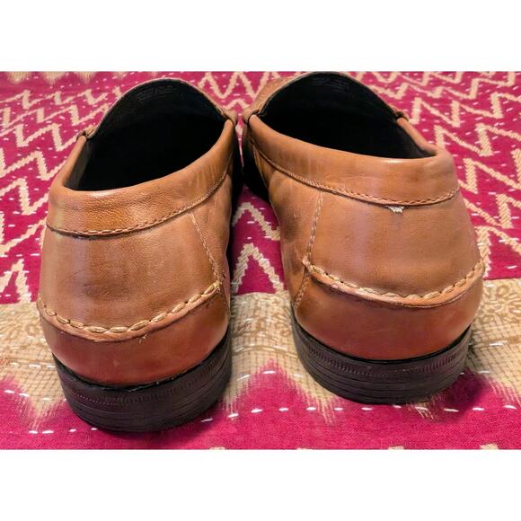 Cole Haan Mens 10M Brown Leather Penny Loafers Casual Dress Shoes C24507 Preppy main image 8